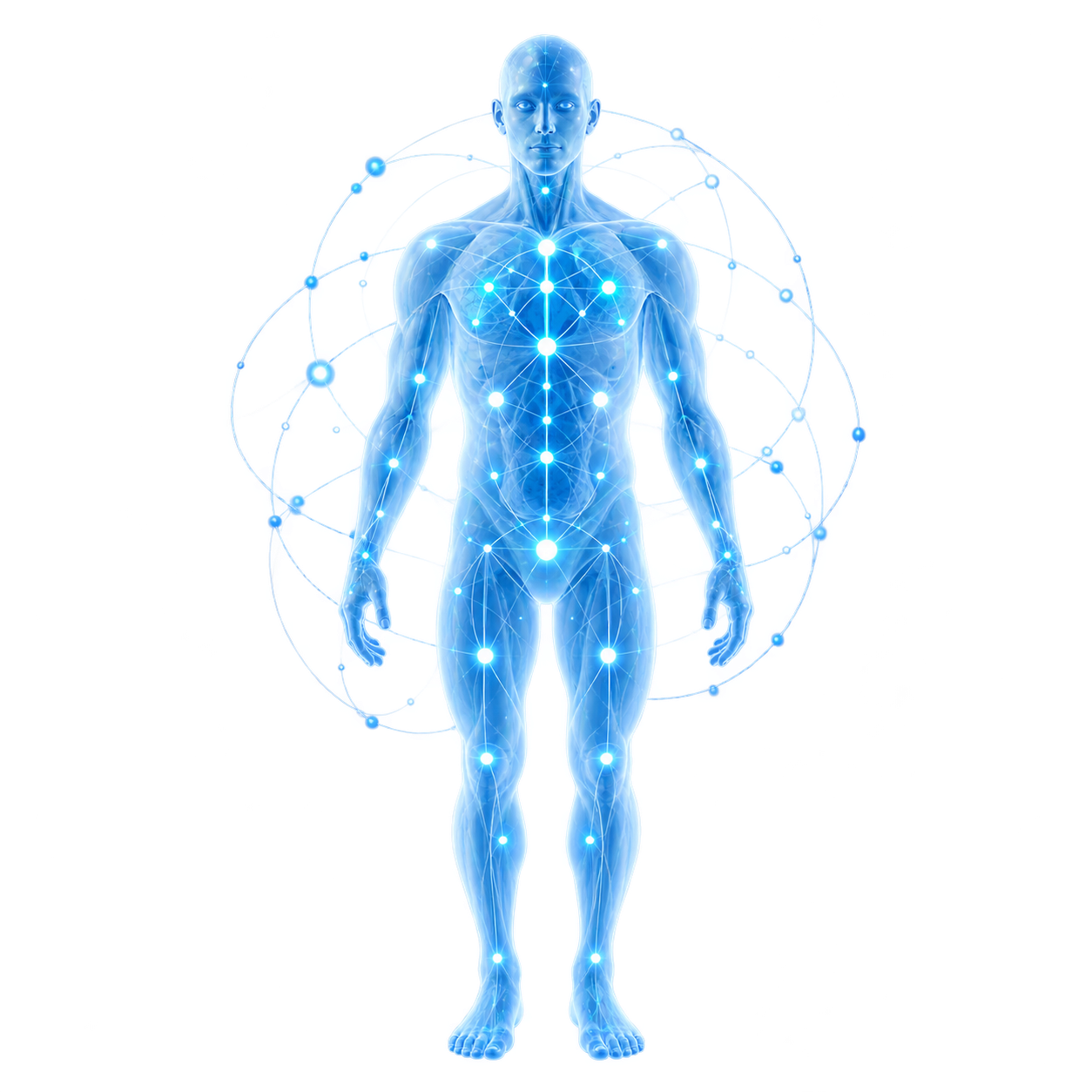 Virtual Patient biological model illustration